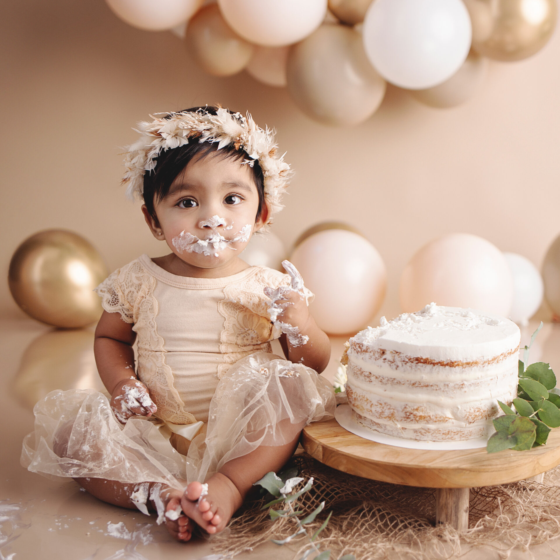 Cake Smash Geburtstag BabyQ